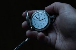 a pocket watch to symbolise saying no at the right time