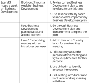 partner track plan example