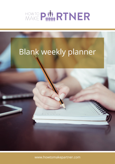 Weekly planner template