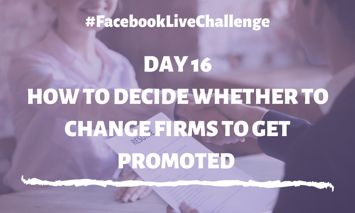 How to decide whether to change firms to get promoted