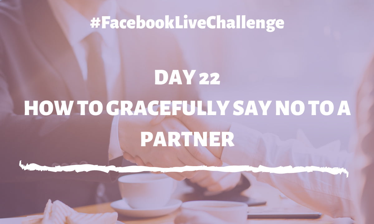How to gracefully say no to a partner