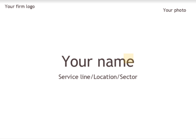 Deck to pitch your Business Case